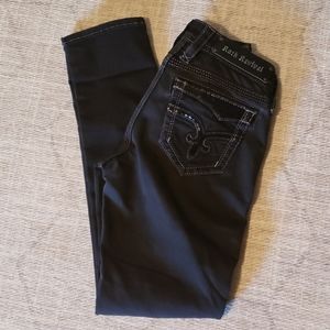 Rock Revival - Vivian Easy Skinny Black Pants - 25